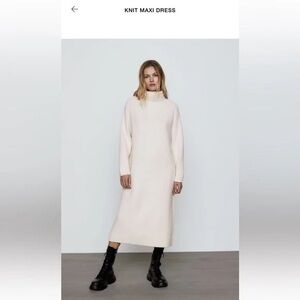 ZARA // Knit Maxi Sweater Dress